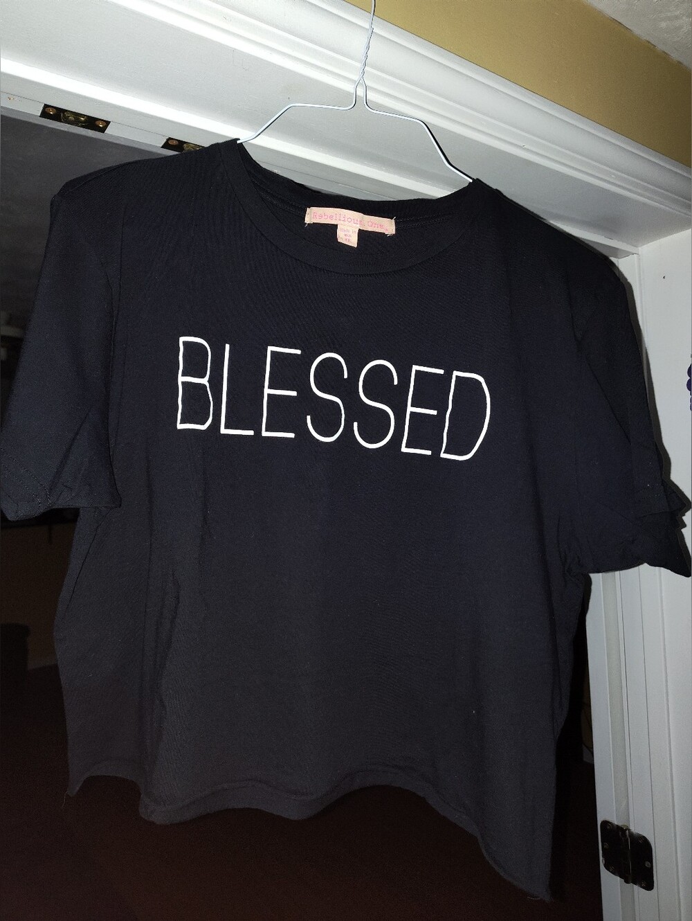 BLESSED Black Graphic Tee